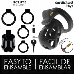 ADDICTED TOYS LOCKED - GAIOLA PARA PÃNIS SILENT KEEP 7,5 CM
